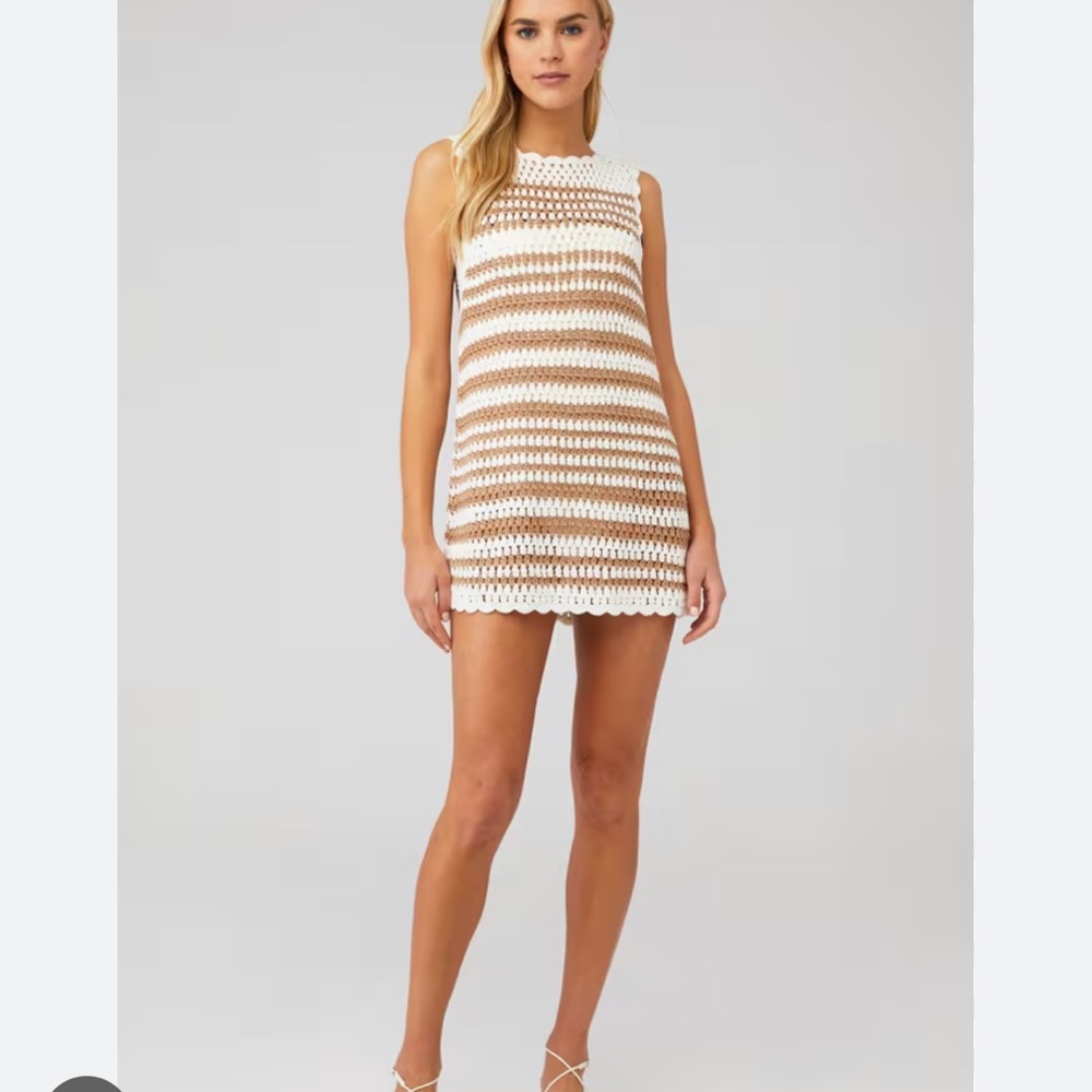 Show Me Your Mumu Sweeny Mini Dress in Tanlines Stripe size Small